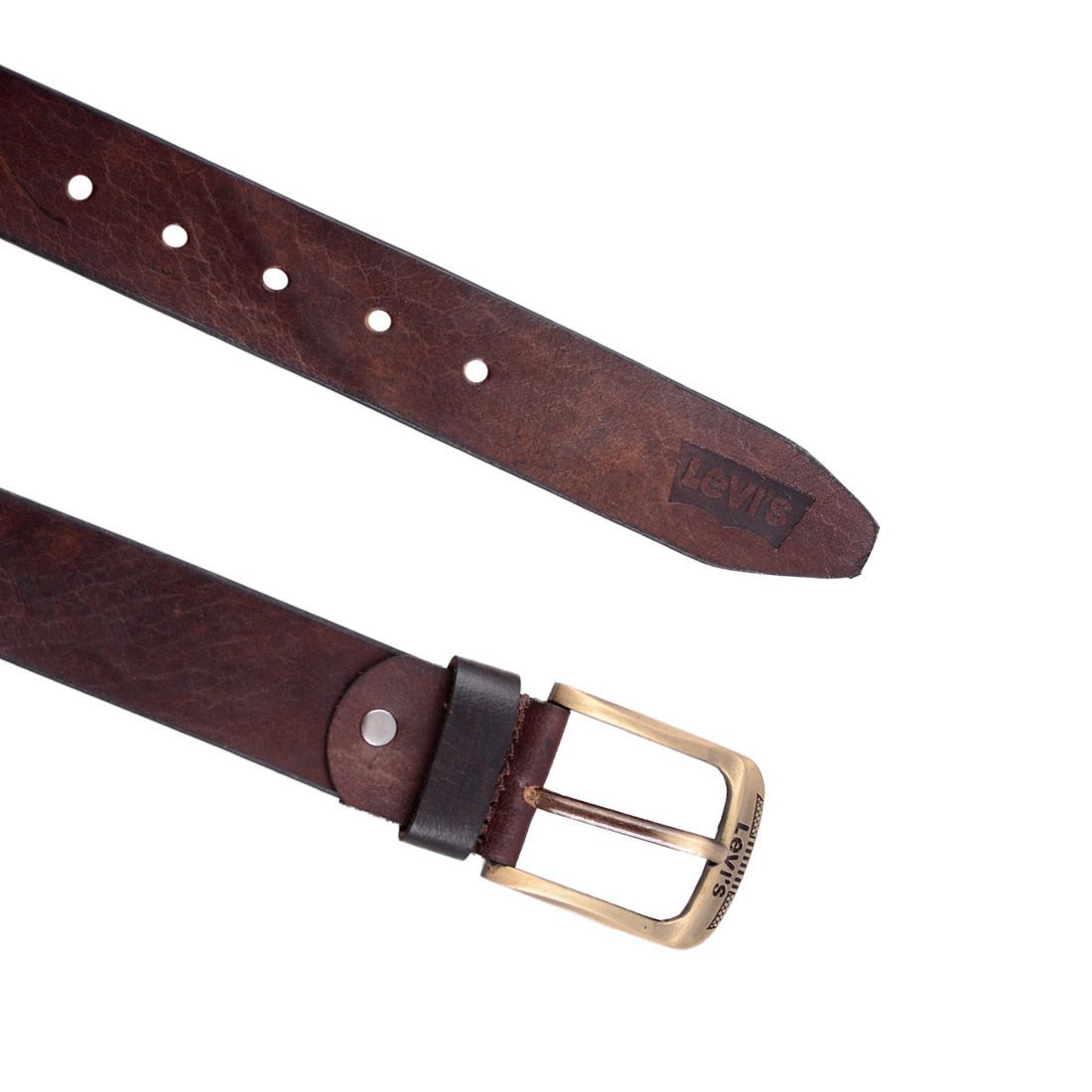 Levi's Brown Leather Casual Belt - Pack of 1: Buy Online at Low Price