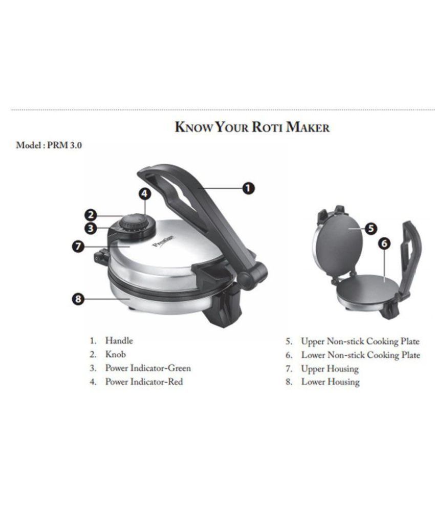 Prestige Roti Maker PRM 3.0 900 Watts Roti Maker Price in India Buy