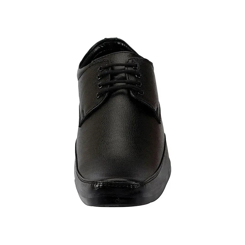 Lakhani black leather sales shoes