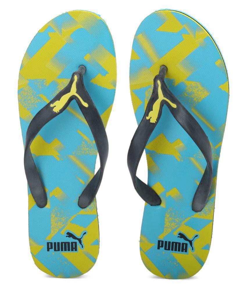 Puma Blue Thong Flip Flop Price in India- Buy Puma Blue Thong Flip Flop ...