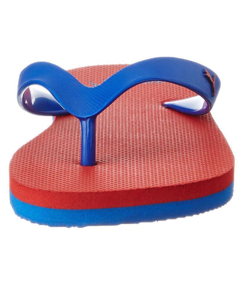 puma blue thong flip flop