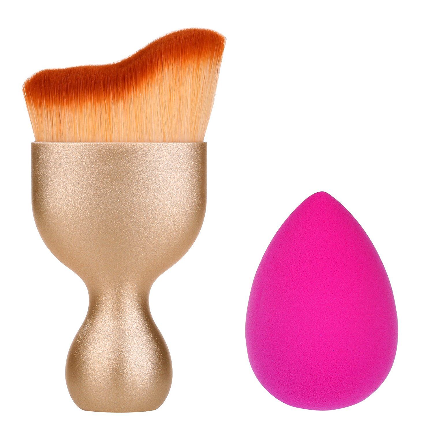 Glamix Professional Contouring Brush and makeup Sponge Blush for