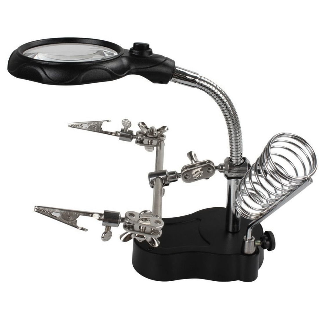 3In1 Magnifying Glass 5LED Welding Soldering Iron Solder Stand Holder Station Buy Online at