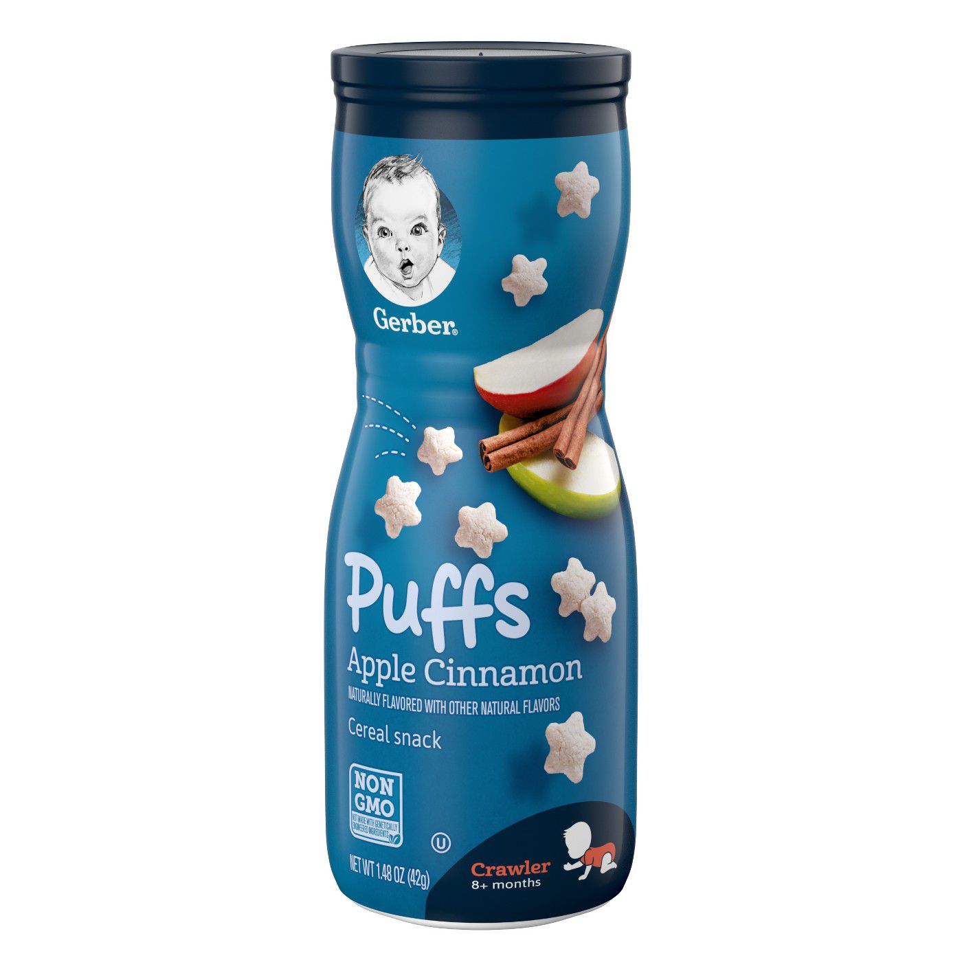 Gerber Puffs, Apple Cinnamon Snack Foods for 6 Months + ( 42 gm ): Buy