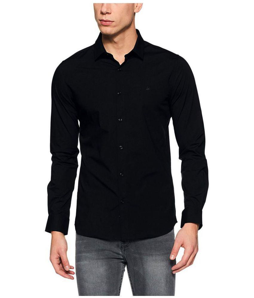 GIABELLA Black Slim Fit Shirt Single - Buy GIABELLA Black Slim Fit ...