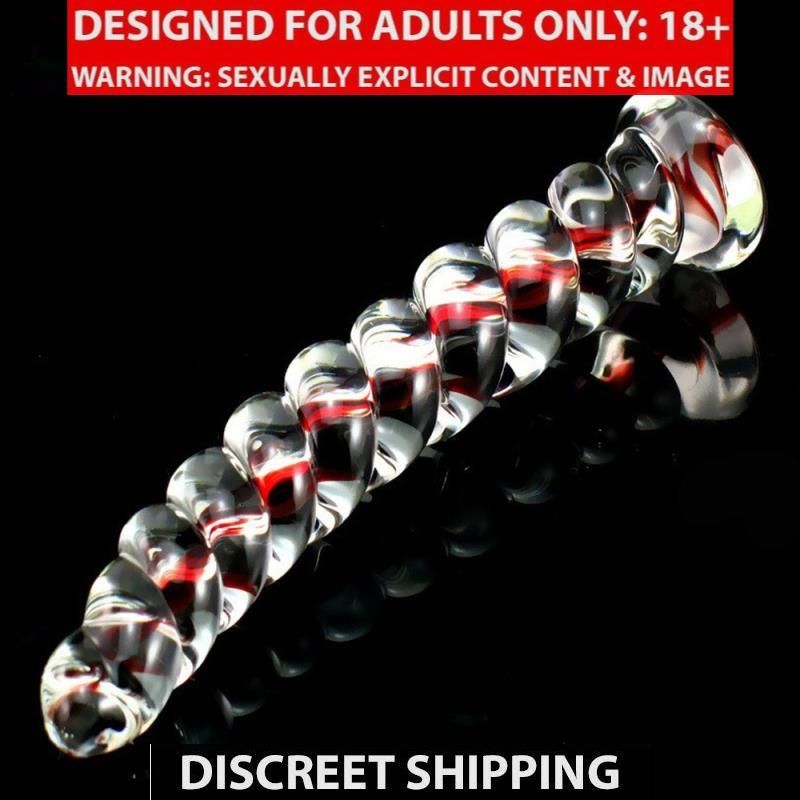 Glass Pleasure Wand Dildo Crystal Dildo Butt Plug G Spot Massager Sex