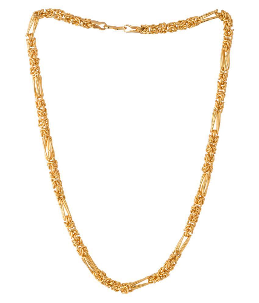     			Onnet 1 Gram Gold Plated Unique Huke Chain For Men