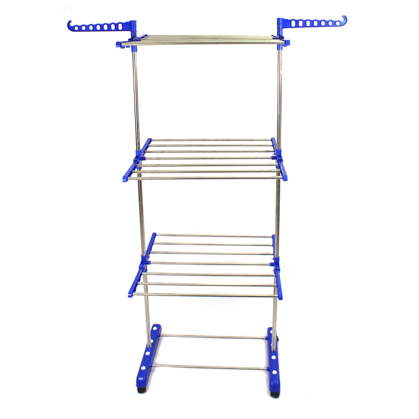     			TNC 3 Tier , Stainless Steel Floor Cloth Dryer Stand  (BLUE)