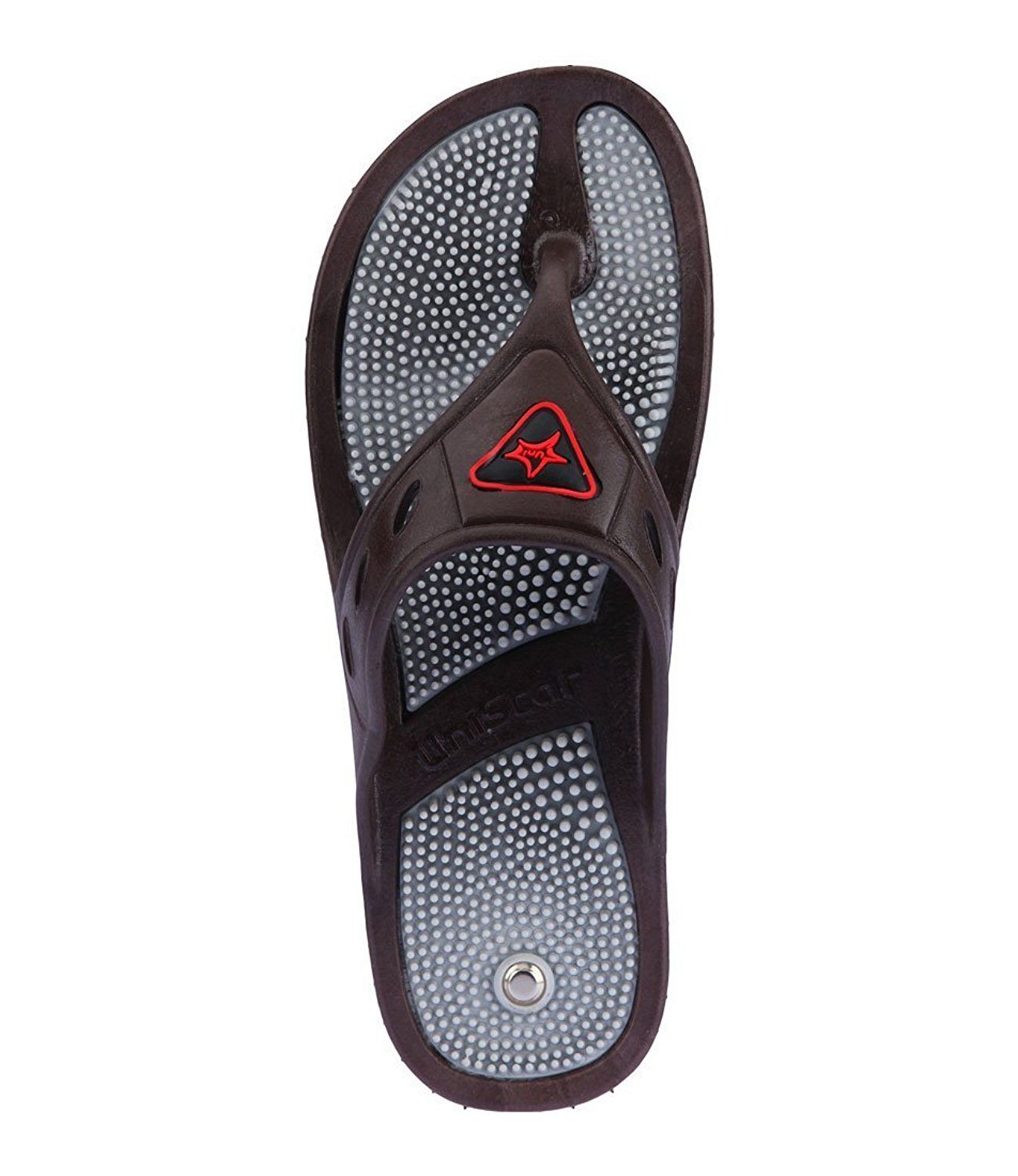 mens flip flops with massage bumps