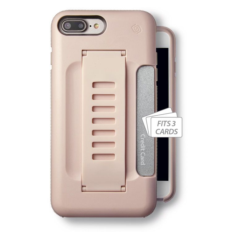 Apple Iphone 8 Plus Hybrid Covers Grip2u Rose Gold Wallet Case Fits 3 Smart Cards Plain Back Covers Online At Low Prices Snapdeal India
