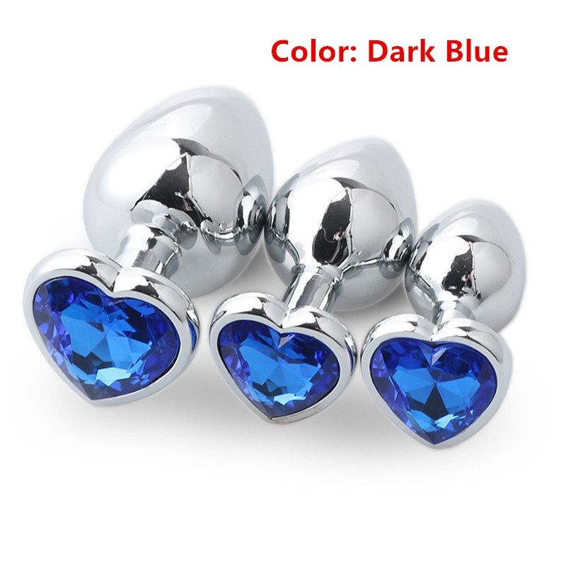 New Heart Shaped Metal Butt Ass Plug Gay Men Women Adult Sexy Aluminum Alloy Stimulation Toy