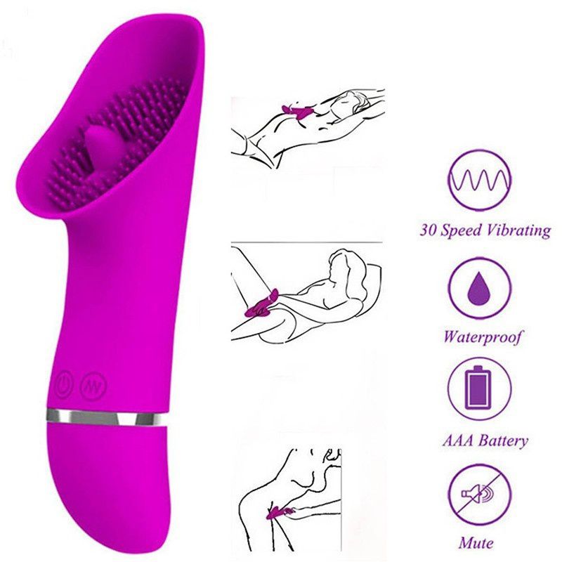 30 Modes Female Vibrator Machine Vibrating Tongue Sex Product Mini Vibrators Sex Toys Massage