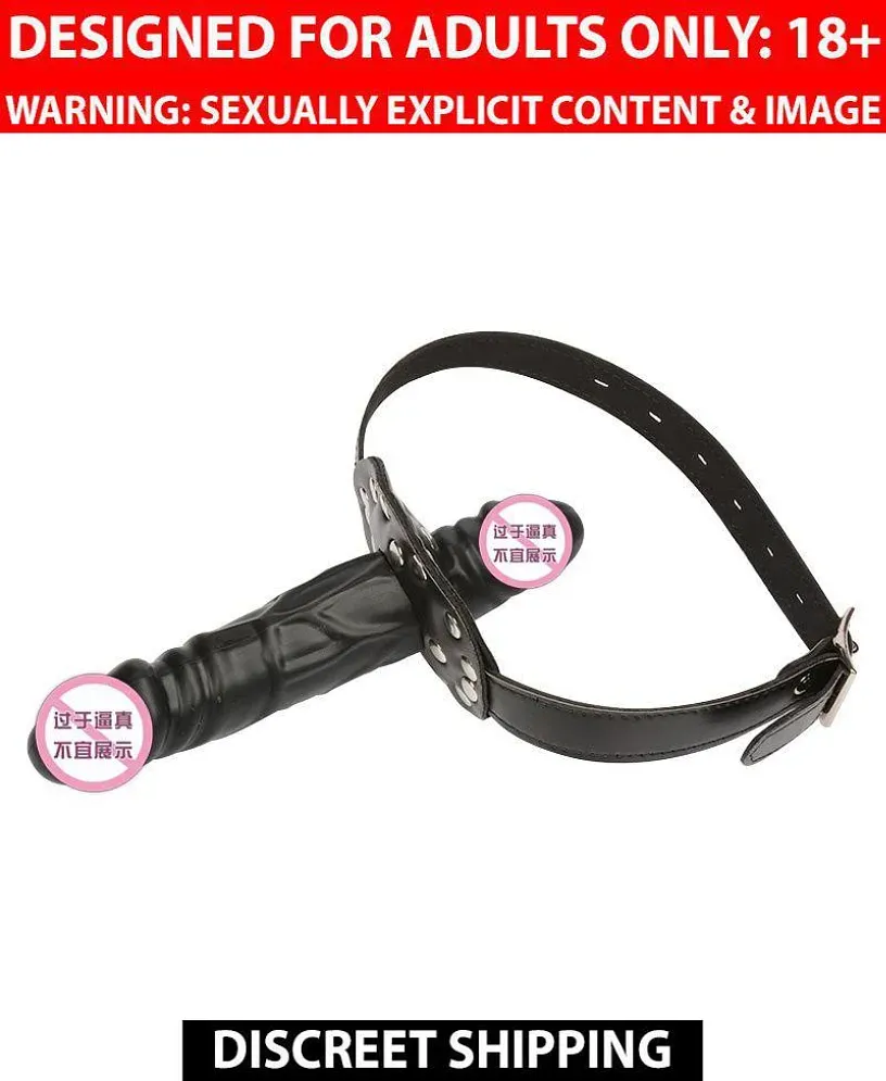 New Top Lesbian Gay Sex Toy Double Headed Lengthen Dildo Strap For Women  Masturbator Butt Plug Mouth Gag Leather Harness Dildo: Buy New Top Lesbian Gay  Sex Toy Double Headed Lengthen Dildo