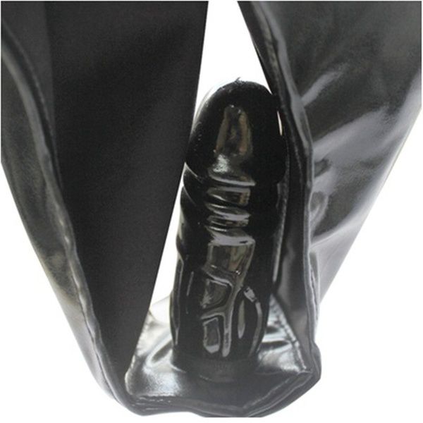 New Leather Male Female Underwear Panties Pants With Dildo Sex Toy For 