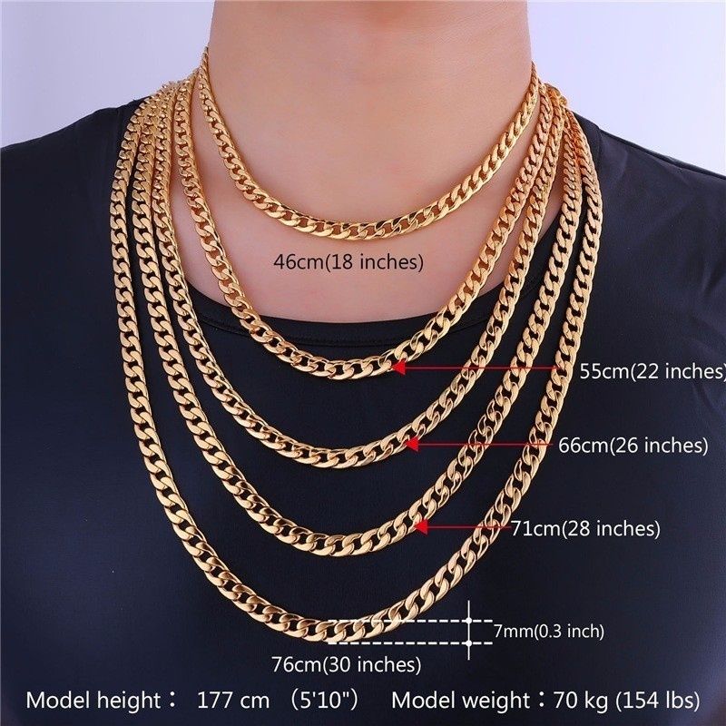 30 inch gold chain