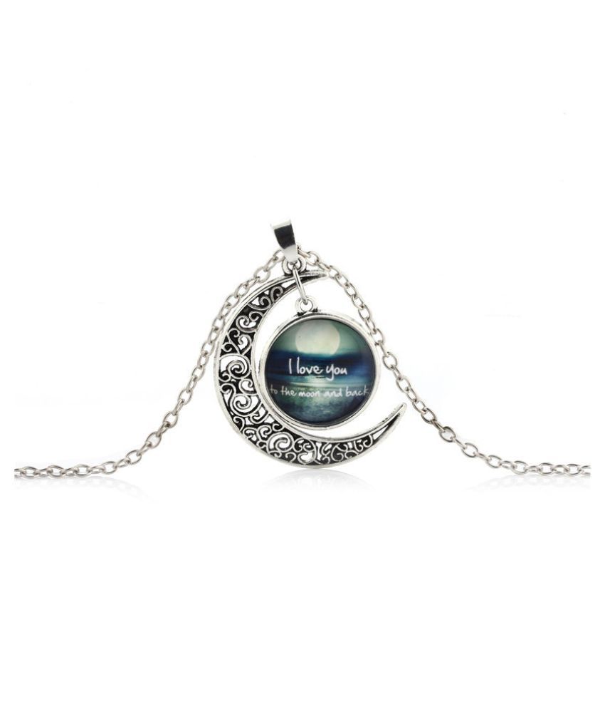 love you to the moon necklace