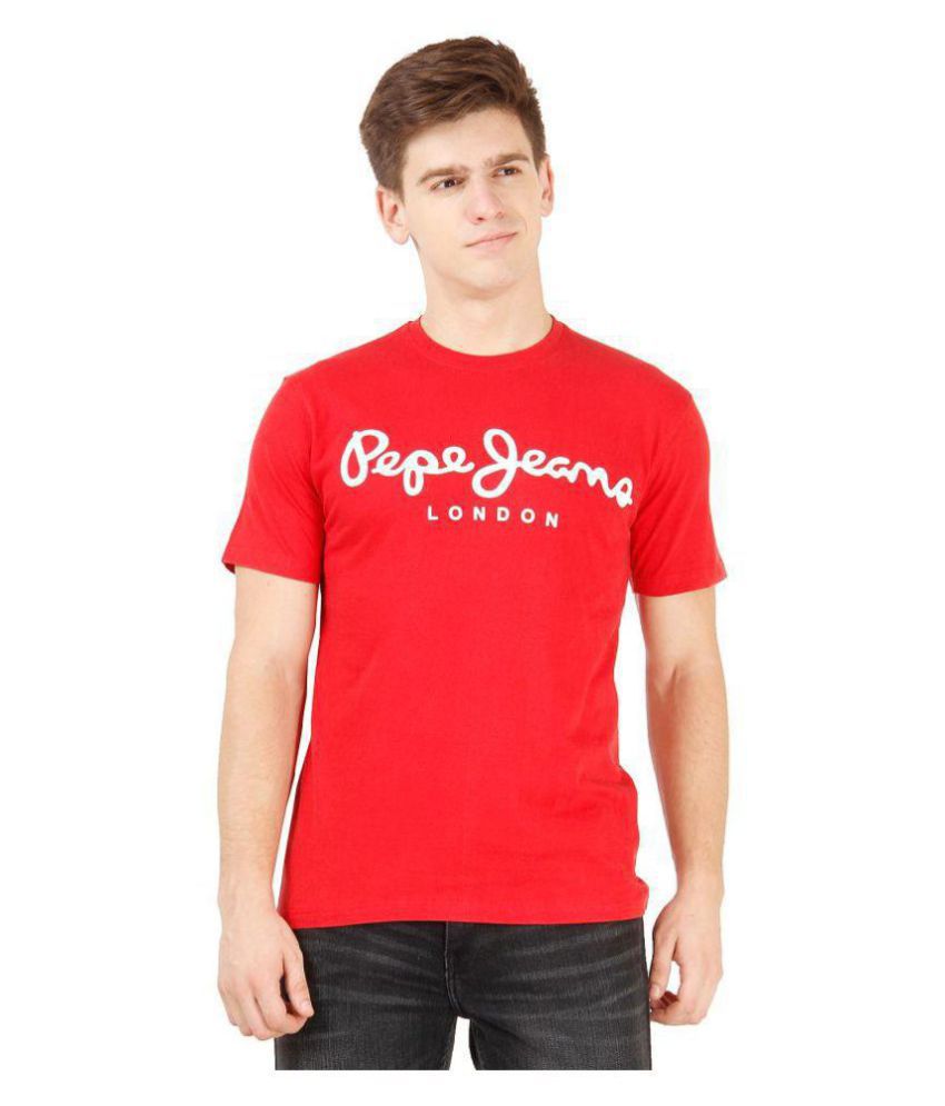 pepe jeans red t shirt