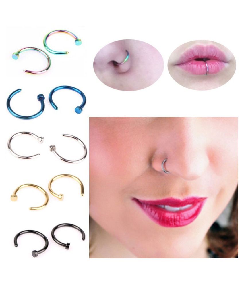 6mm titanium nose ring