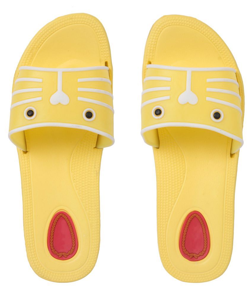 mens yellow slippers