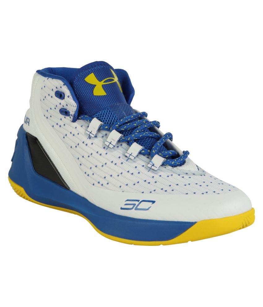 UNDER ARMOUR White Basketball Shoes - Buy UNDER ARMOUR White Basketball ...