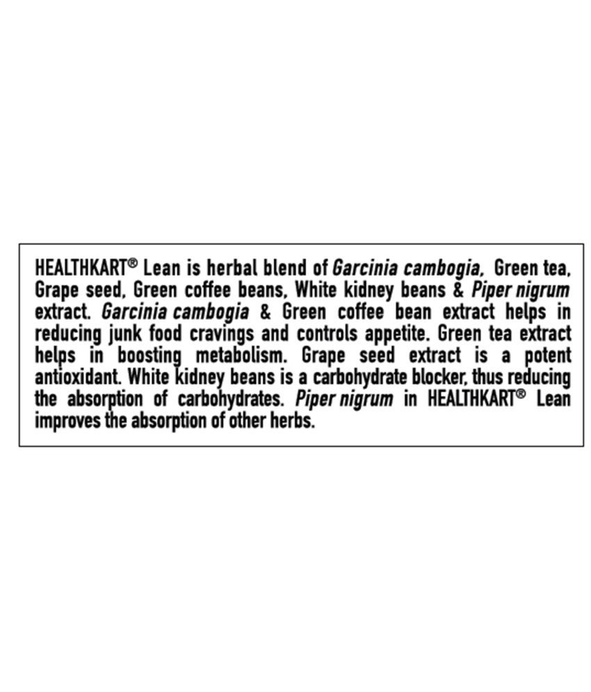 HealthKart HK Vitals Lean, Fat Burner with Garcinia Cambogia, Green Tea