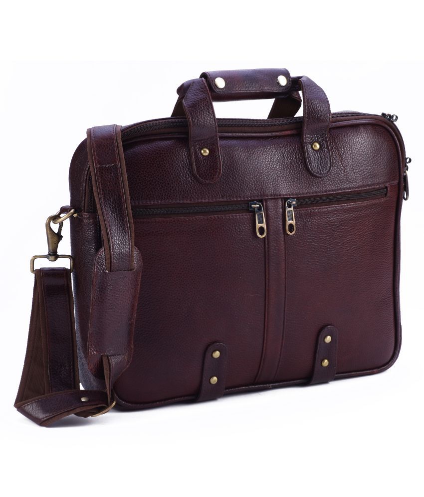 BORSE Brown Laptop Bags - Buy BORSE Brown Laptop Bags Online at Low ...