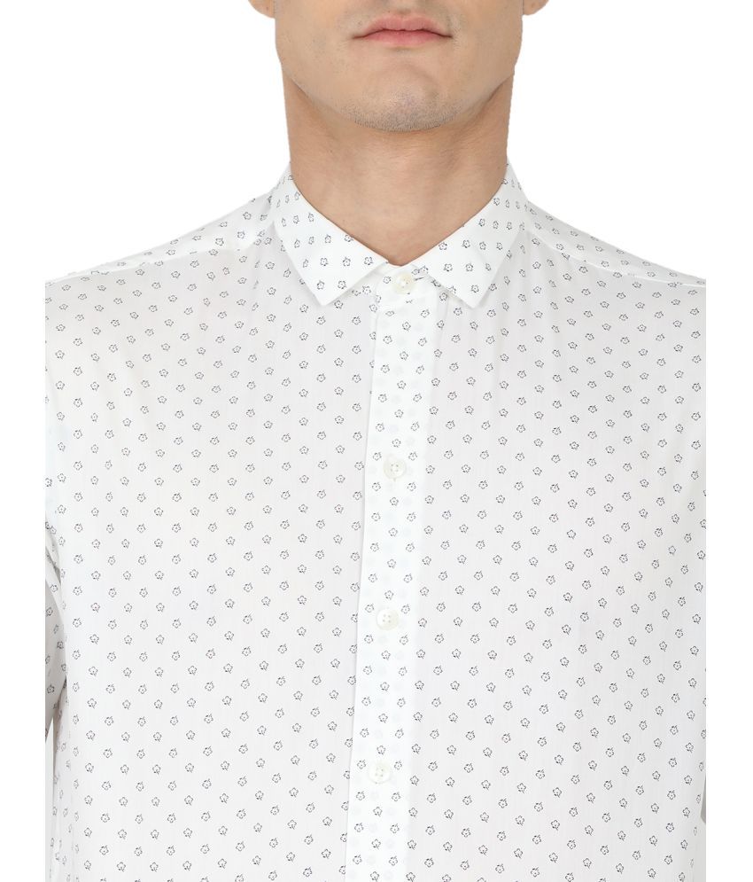 men's formal white shirt slim fit