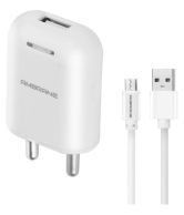 Ambrane 2.1A Wall Charger Fast 2.1A Charger + Free charge and sync cable