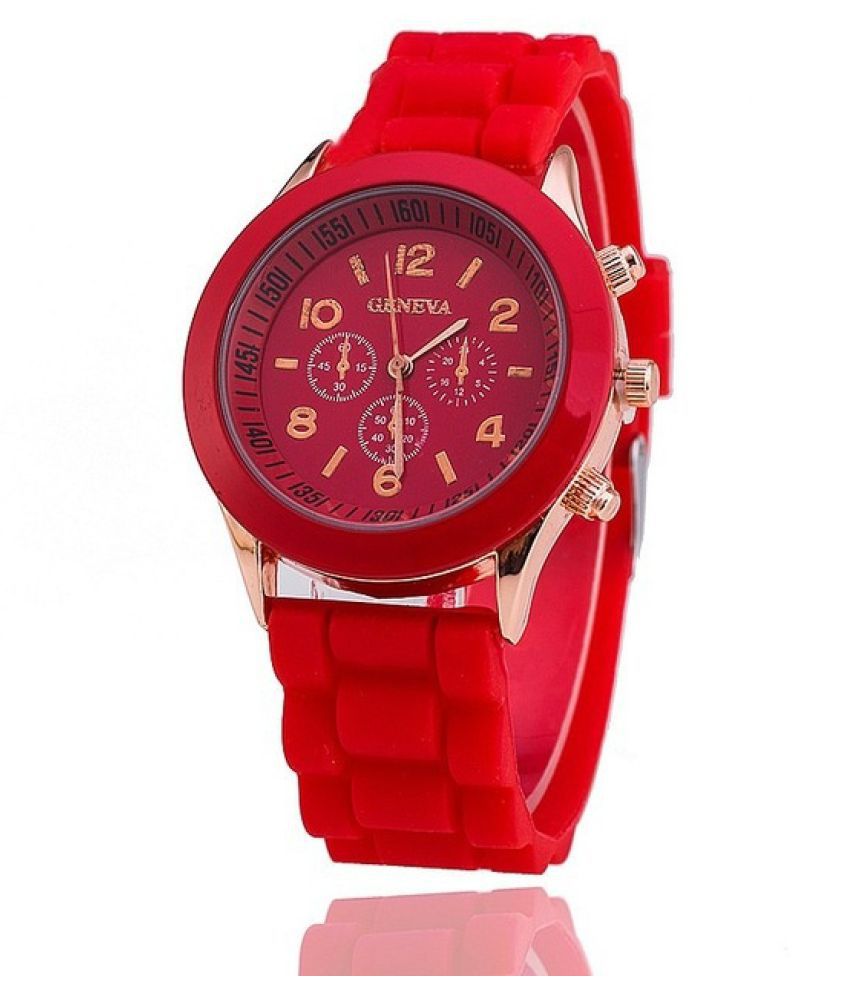 2018 New Fashion Cheap Geneva Silicone Band Quartz Jelly Wrist Watches ...