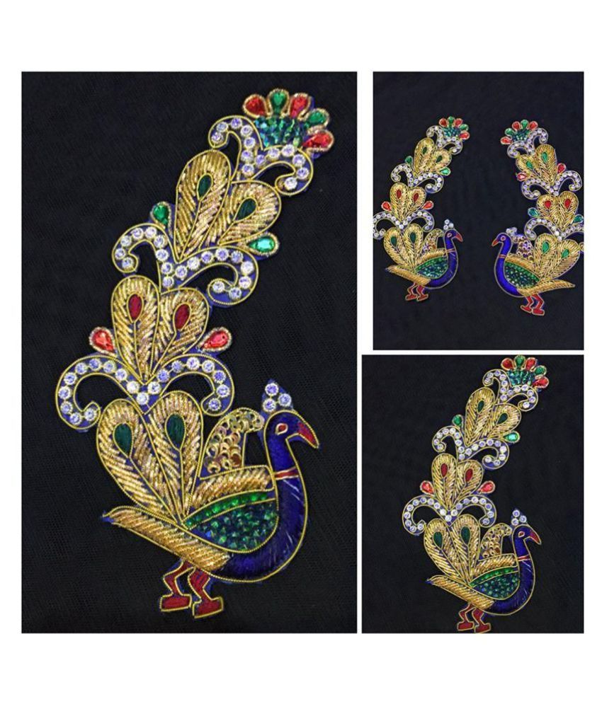 peacock design saree
