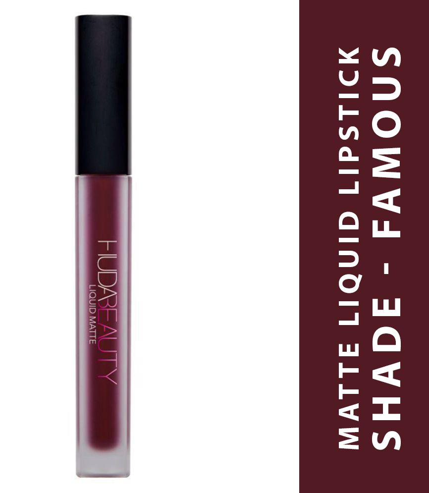 Huda Beauty Liquid Matte Lipstick Shade Famous