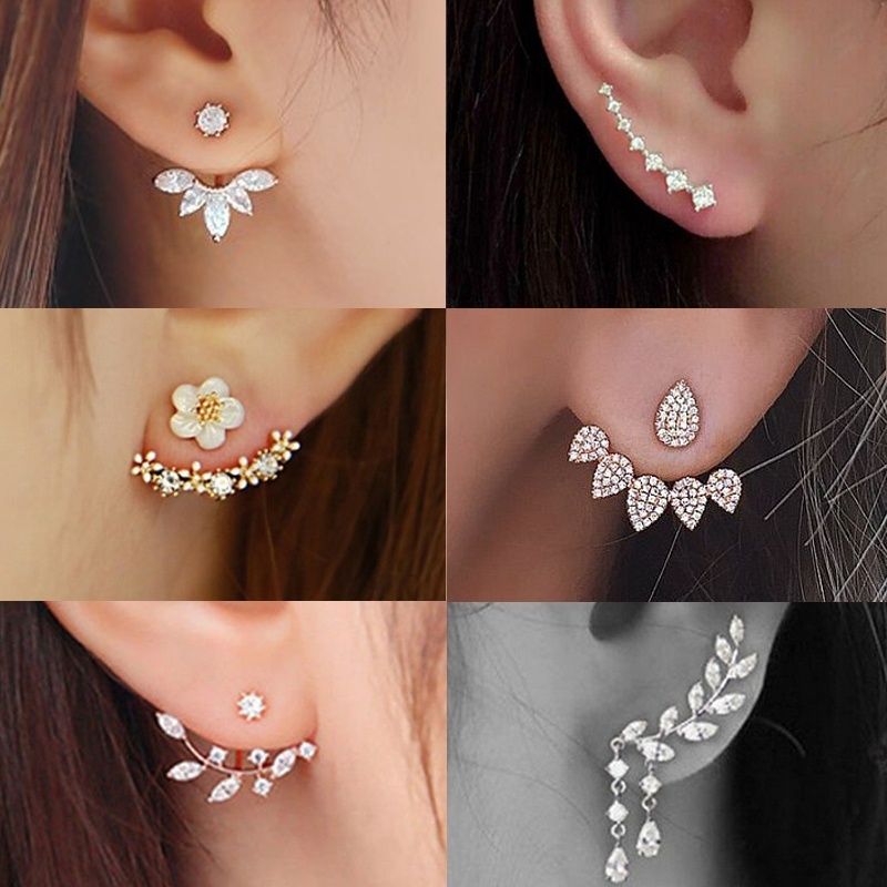 side stud earrings