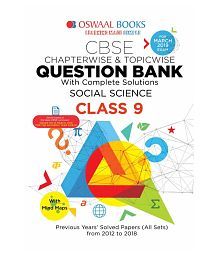 Oswaal CBSE Question Bank Class 9 Social Science (For March 2019 Exam) Chapterwise & Topicwise