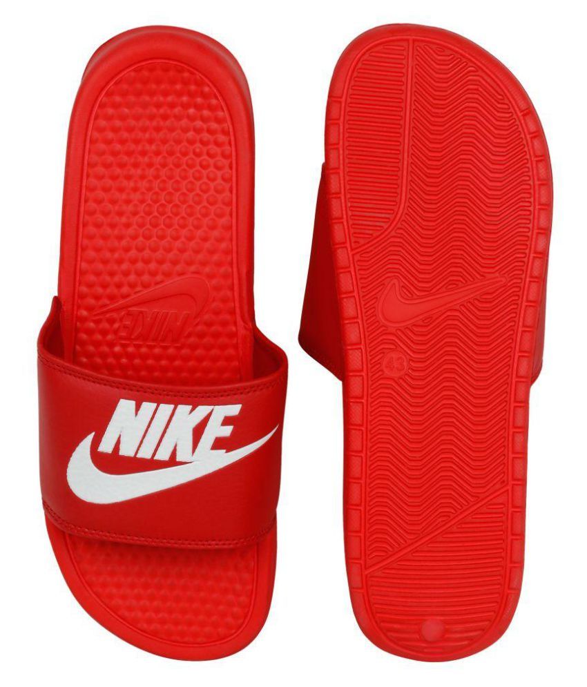 nike slipper red