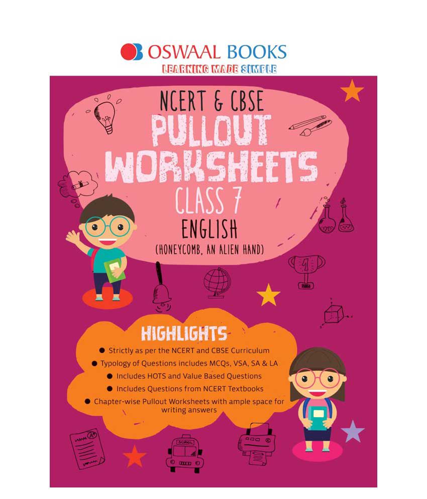 Oswaal NCERT CBSE Pullout Worksheets Class 7 English Book For March 2020 Exam Buy Oswaal