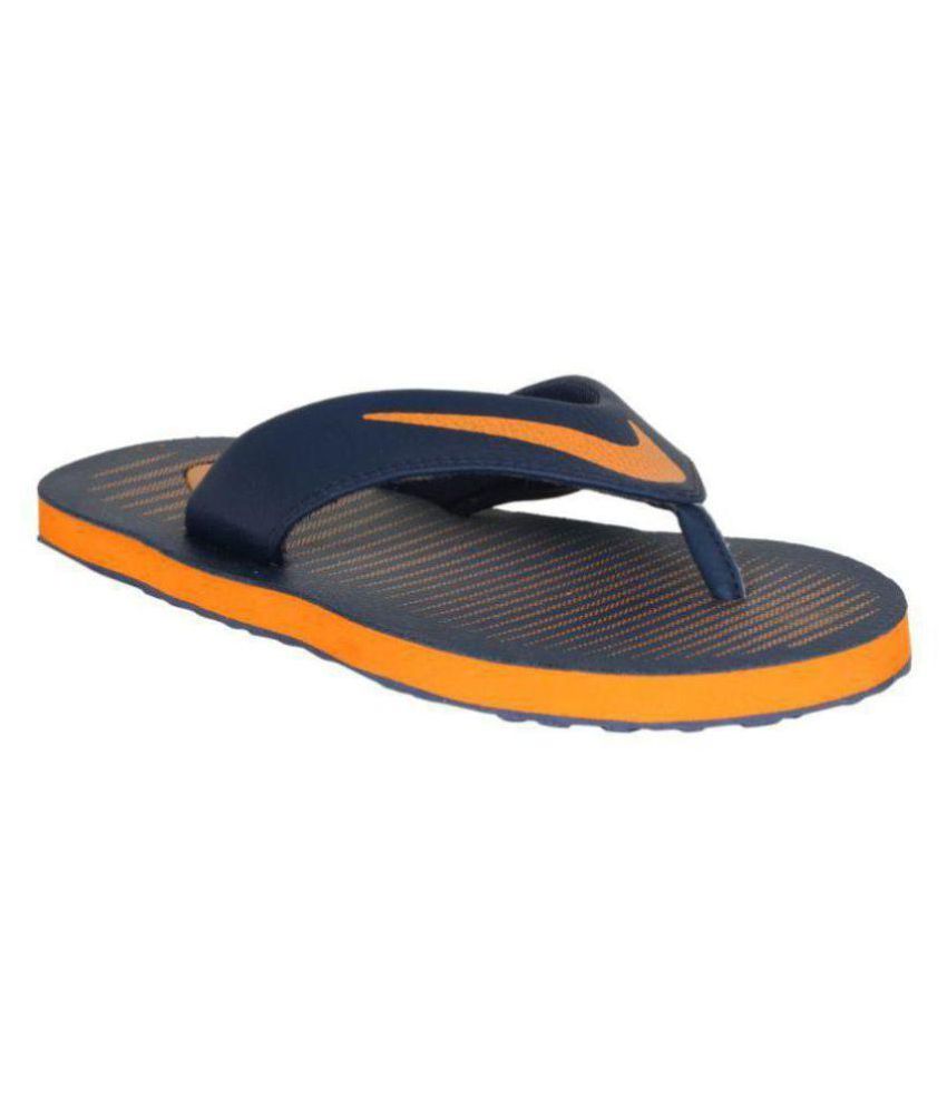 nike slippers orange