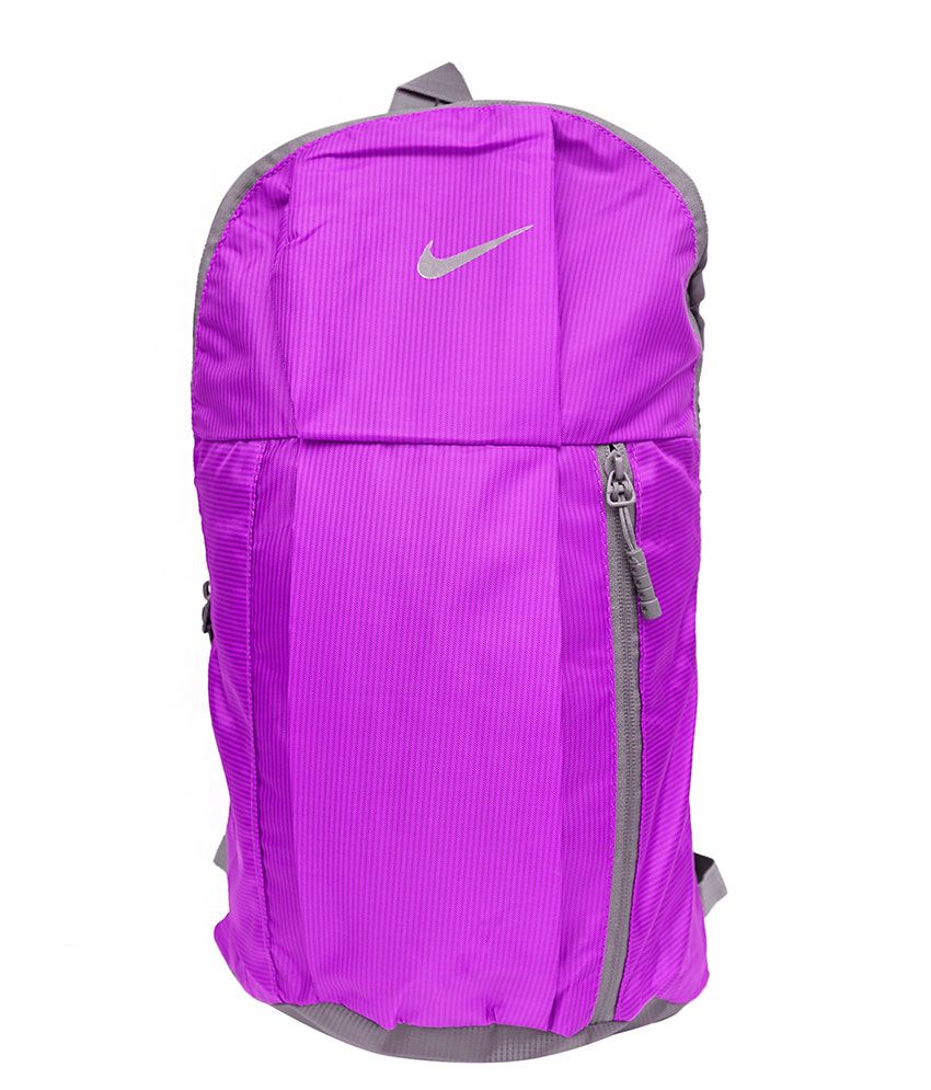 purple nike school bag