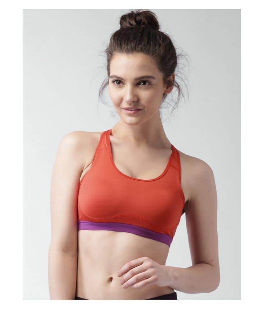 Buy Nike Polyester Sports Bra - Red Online at Best Prices ...