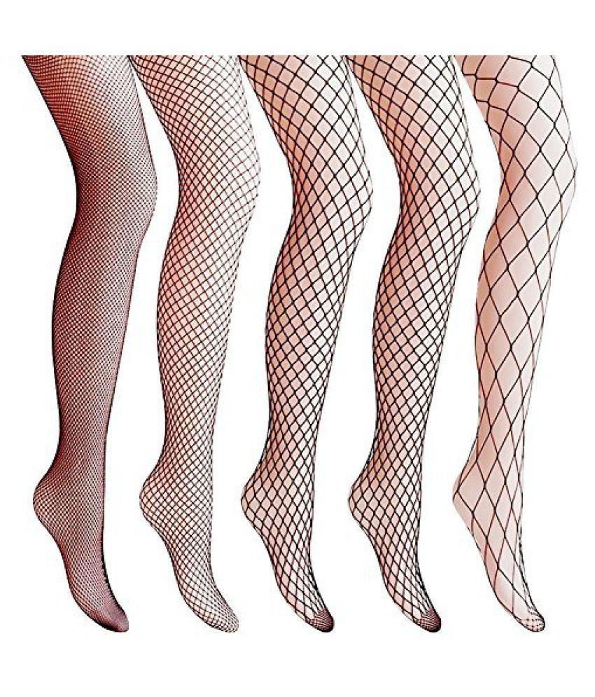 Women Lace Fishnet Stockings Patterned 