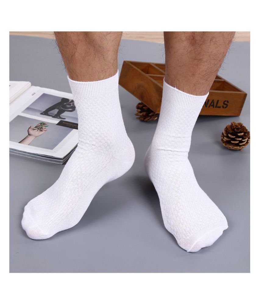 One Pair Bamboo Comfortable Men Fiber Socks Casual Business Anti ...