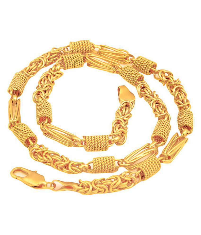 Buy nitin collection - Gold Plated Chain ( Pack of 1 ) Online at Best ...