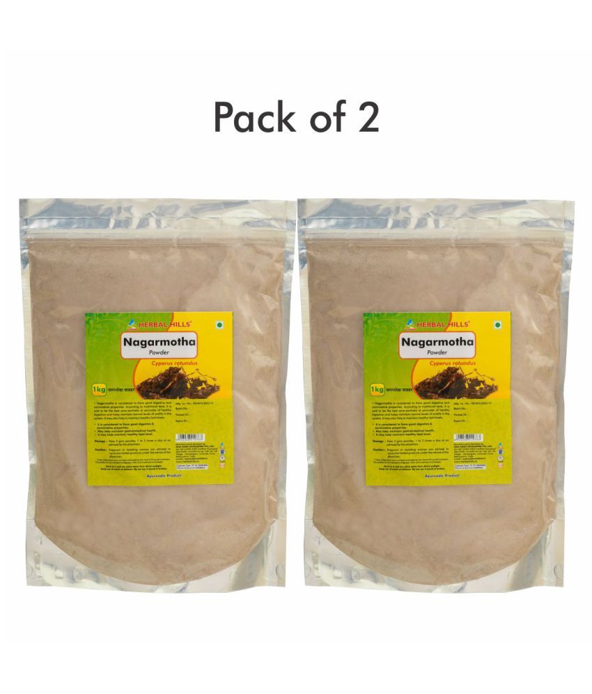     			Herbal Hills Nagarmotha powder - 1 kg powder - Pack of 2 Powder 1 mg