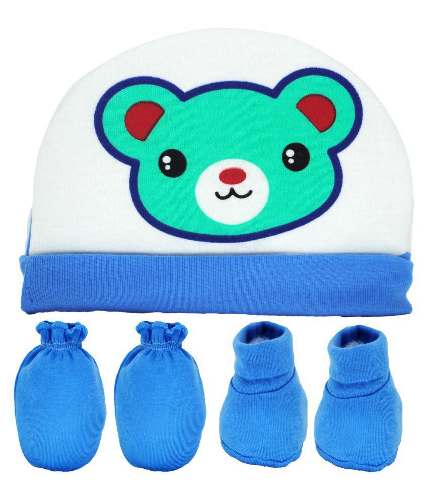 Baby Mittens, Booties with Cap Set 3 Pcs Combo: Buy Online at Low Price in India - Snapdeal