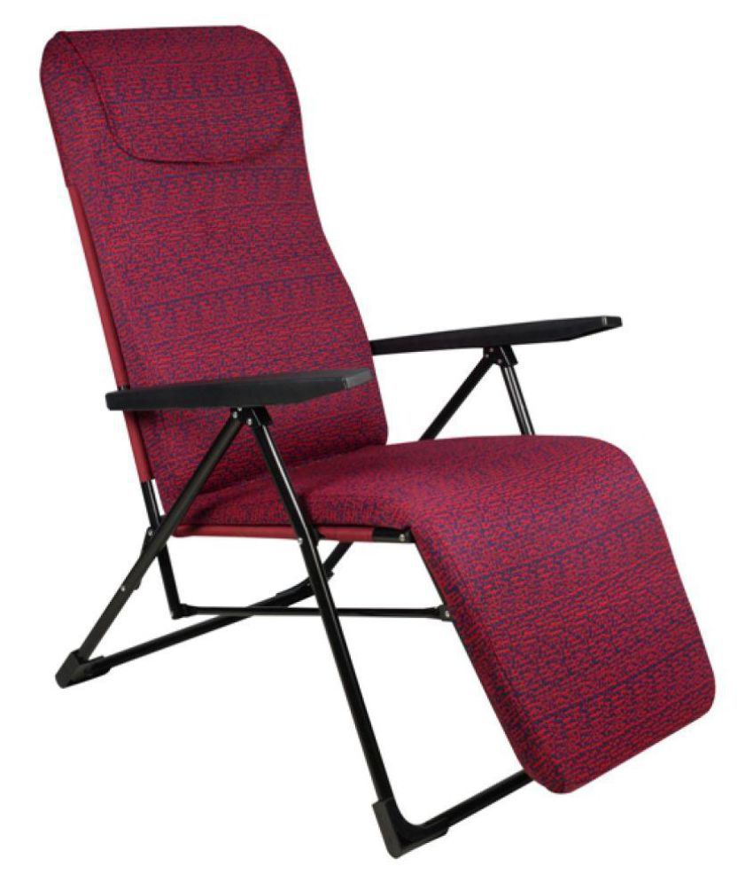 Grand Adjustable Easy Chair with Cushion - Deluxe - Floral Red - Buy