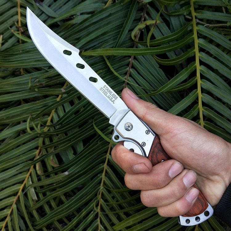 Swiss Army Knife Very Sharp Long Outdoor Folding Knife Defense Survival