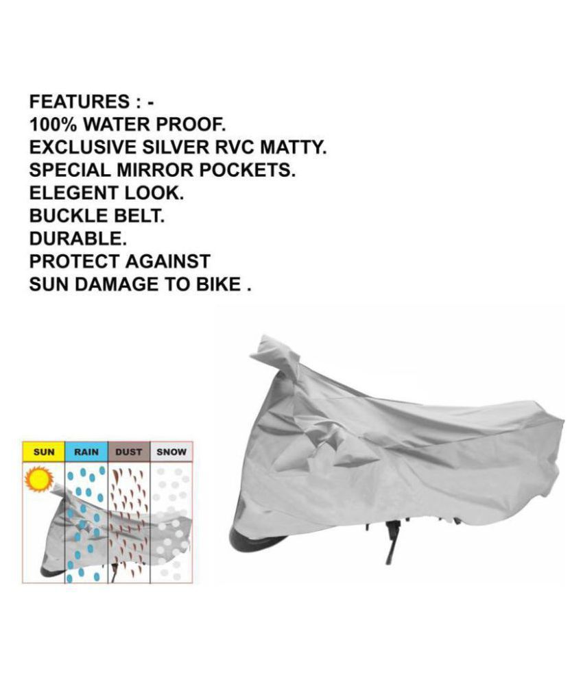 Aminaenterprises TVS Star City Plus Silver Bike Body Cover Buy Aminaenterprises TVS Star City