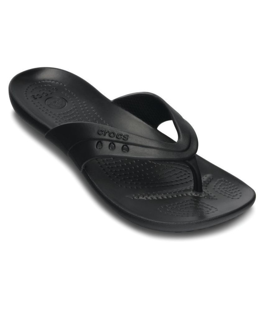 Crocs Black Slippers Price in India Buy Crocs Black Slippers Online at