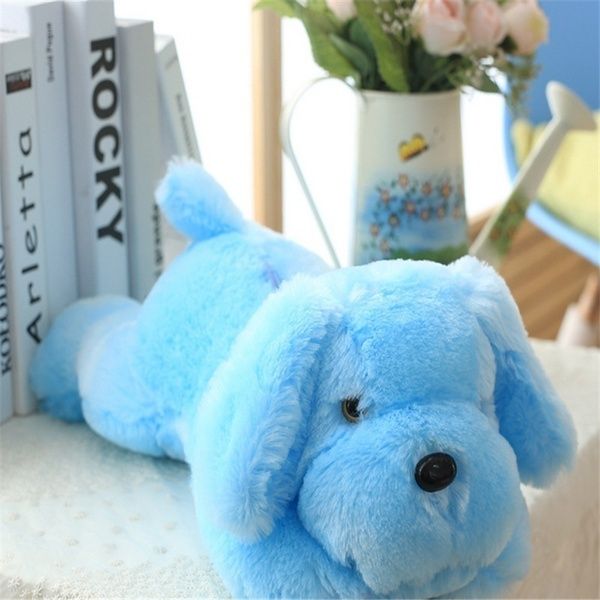 50cm Creative Toy Cute Inductive Dog Nightlight Plush Toy Led Glow