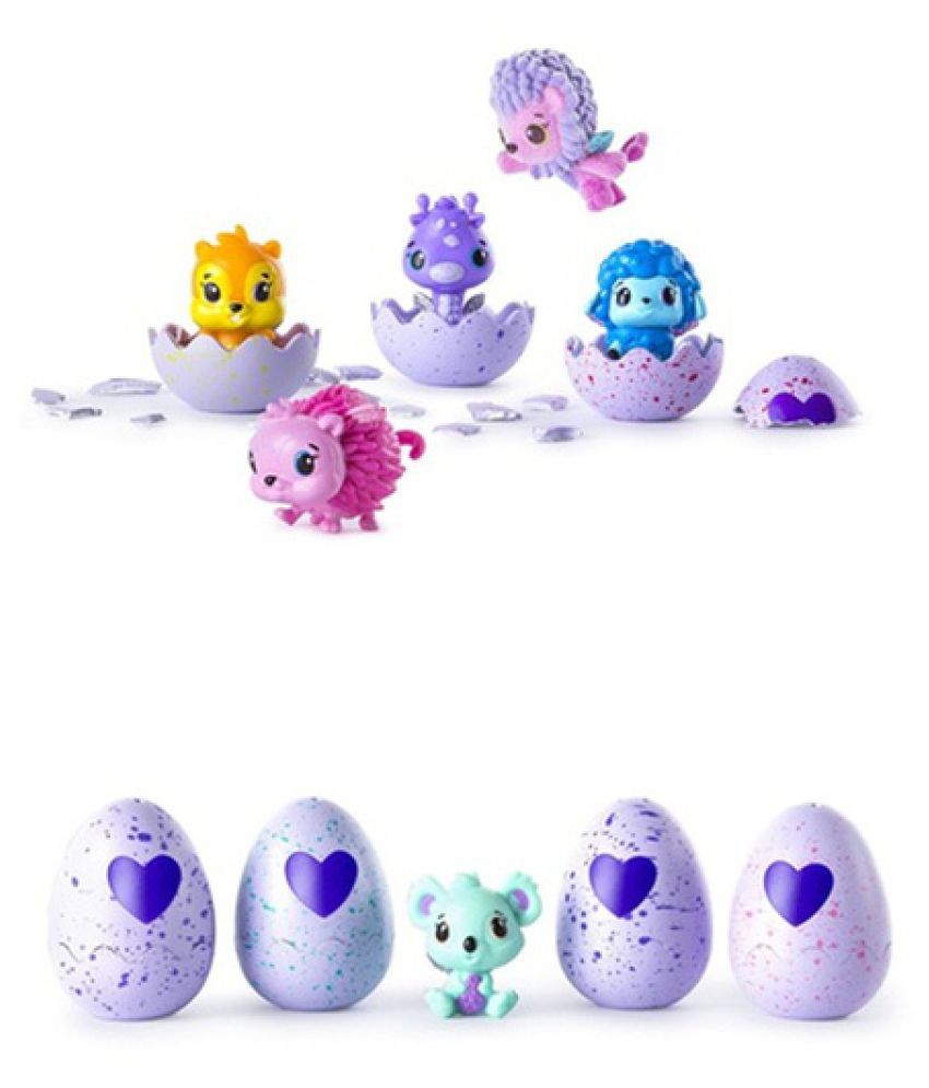 Hatching Eggs CollEGGtibles 4-Pack Surprise Ball Series Mini Mystery Egg  Surprise Egg Hatch Animals Toy (Size: 4 eegs & 1 doll, Color: Multicolor) -  Buy Hatching Eggs CollEGGtibles 4-Pack Surprise Ball Series