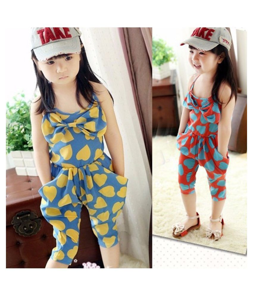 Kids Girls Baby Heart Pattern One Piece Jumpsuit Playsuits Harem Pants 2 7 Years Buy Kids Girls Baby Heart Pattern One Piece Jumpsuit Playsuits Harem Pants 2 7 Years Online At Low Price Snapdeal